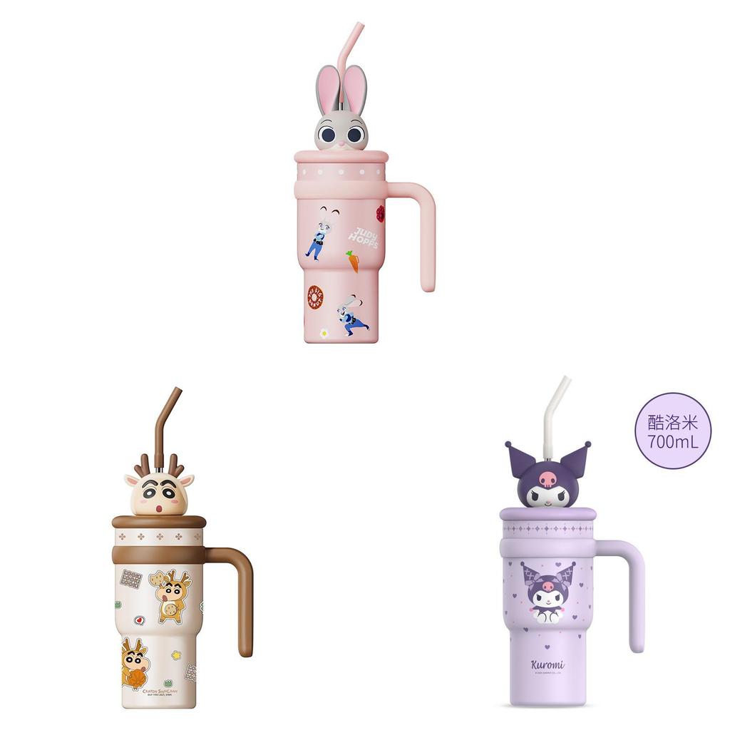 Crayon Shin Chan Insulated Water Bottle With Straw Large Capacity For Students And Gifts