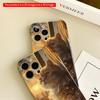 2DFlat Golden Sunset Cat In Ruffled Dress All Inclusive Film Hard iPhone Case, Compatible with iPhone 18 Pro Max 17 16 15 14 13 12 11