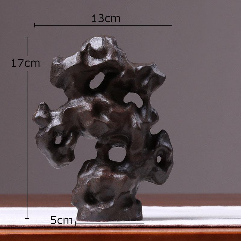 

Ceramic Taihu Stone Rockery Creative Crafts Porcelain Sculpture Desk Ornaments Artwork Living Room Decoration Modern Home Decor