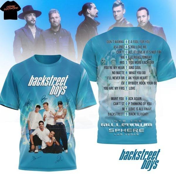 Backstreet Boys Into The Millennium Sphere Las Vegas 3D T-Shirt XXL