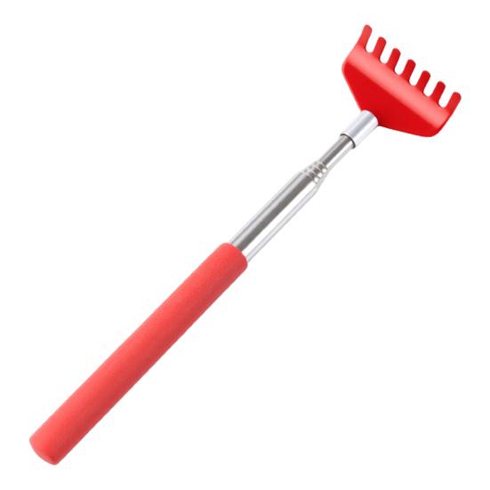 Retractable Back Scratcher Cat Teaser Wand 26" Extendable Head Back Legs Scratch Tool Interactive Toy for Playful Kitties