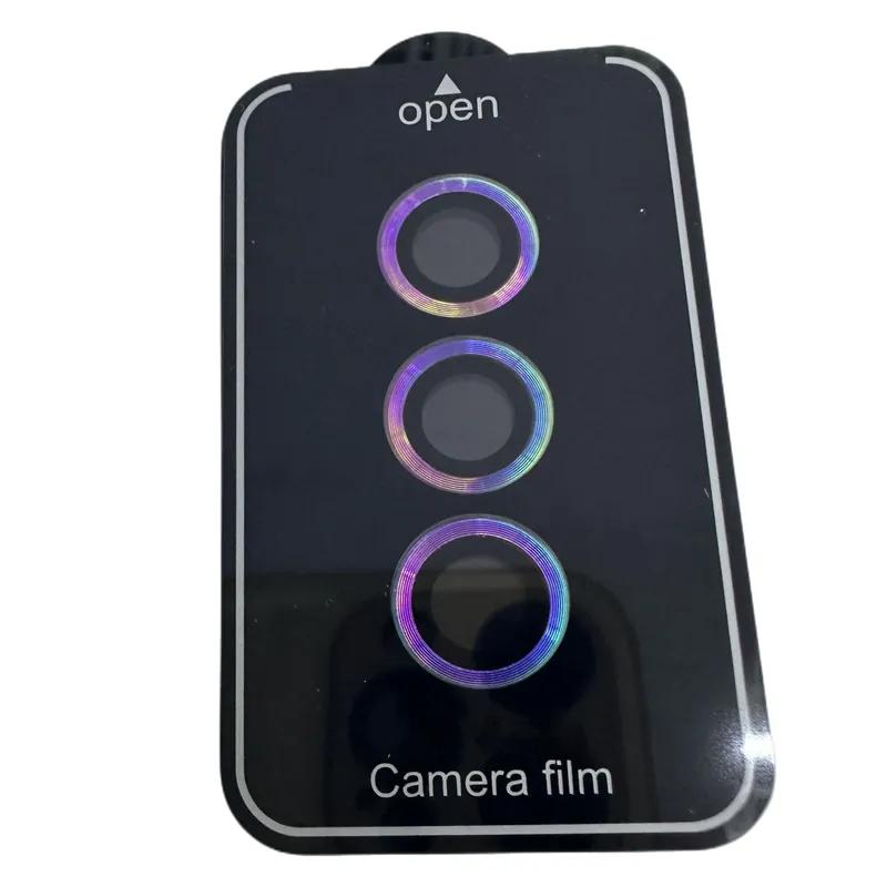 Inel protector pentru cameră pentru Samsung Galaxy A54 A34 A24 A14 5G A15 A25 A35 A55 A05S, sticlă securizată, capac metalic