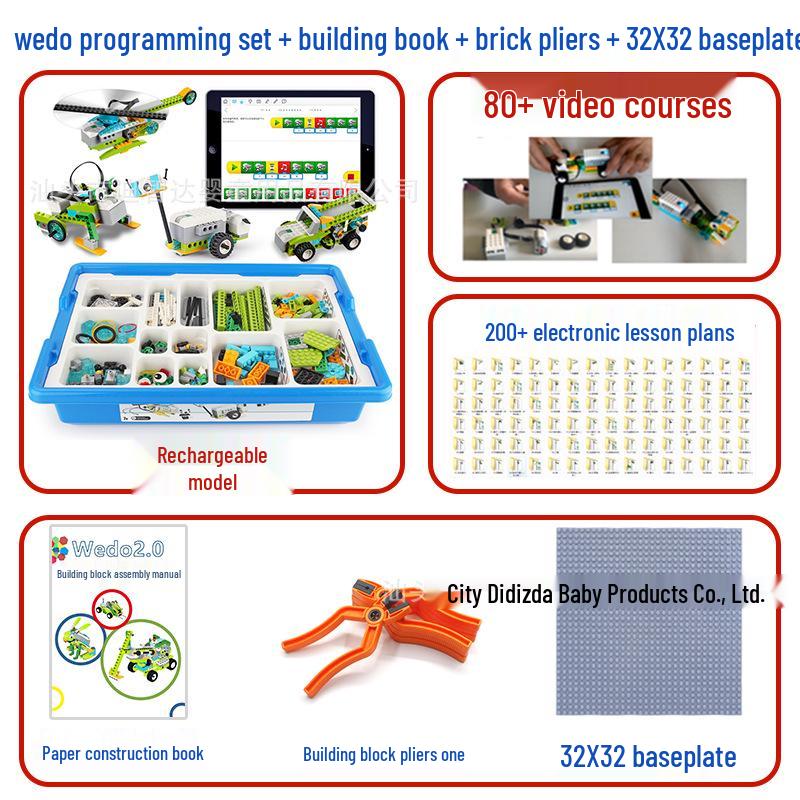 LEGO-Compatible Wedo 2.0 Programmable Robot Teaching Kit for Scratch 3.0