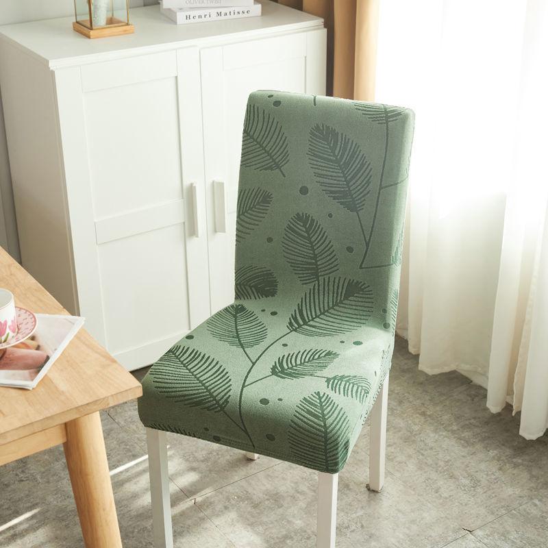 3D Embossed Leaf Stretch Chair Covers for Wedding Hotel Restaurant Banquet Decor Elastic Seat Slipcovers