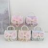 Borsa Monospalla da Ragazza con Paillettes alla Moda, Mini Borsa a Mano con Perle per Bambina, Borsa a Tracolla per Bambini
