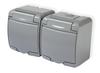 Karlik Junior Ash - Double Surface-mounted Socket IP54 - 10GHE-2