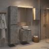 Bathroom Cabinet Set 5 pcs Concrete Grey 50 x 14.5 x 70 cm