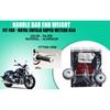 Silver Aluminum "Handle Bar End Weight For Royal Enfield Super Meteor 650"