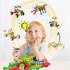 STEM Bausteine DIY Skelett Gelenk Bausteine Stecken Einfügungsblöcke Ziegel Lernspielzeug für Kinder Geschenk