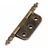 Decorative Antique Bronze Hinges with 6 Holes for Jewelry Boxes and Cabinets Iron Hardware for Various Applications