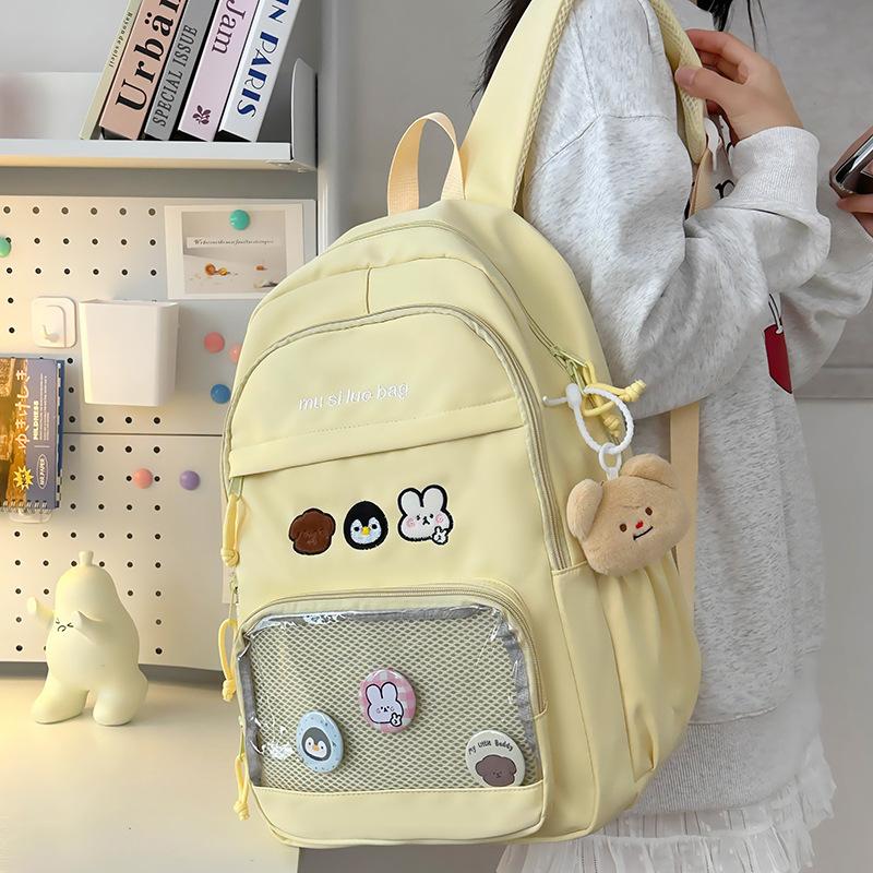 Schoolbag Elementary School Students  Girls Junior High School Students  High School Students  Multi Layer Backpacks
