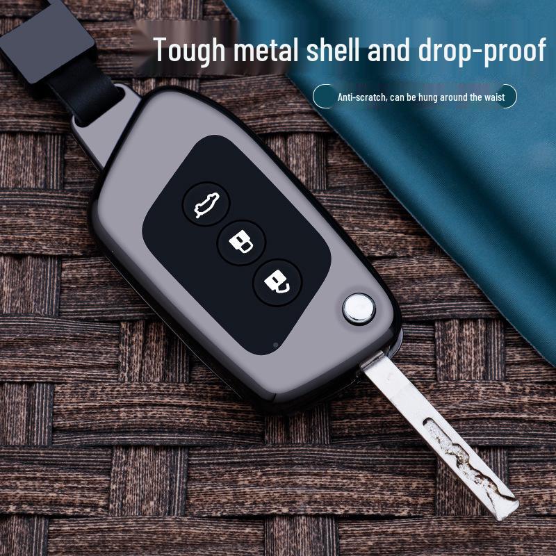 Metallschlüsselhülle für New Baojun RS5, RC6, RM5, RS3 - Schutzhülle mit Schnalle