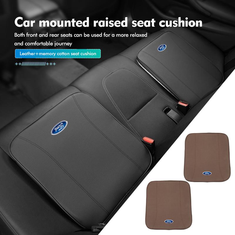 For Ford Leather Car Seat Cushion Protector Pad Anti-slip Mat Accessories Focus Mk2 Mk3 Mk4 Fiesta Ranger Mondeo S-MAX Kuga