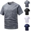 Men's Camouflage Print Lightweight Breathable Quick Dry Fitness Sports T Shirt Short Sleeve Top for Outdoor Training and Gym