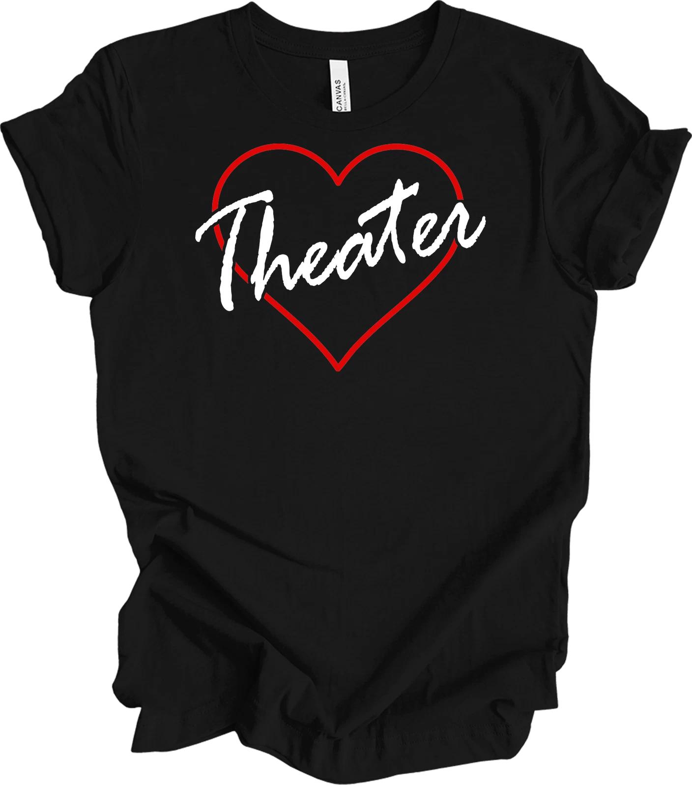 Theater Is My SporT shirt Drama Theater Life Baseball Heart Actor Actress Gift S