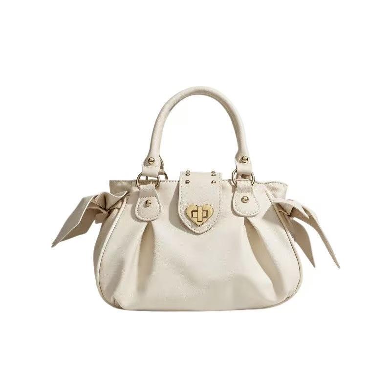 Harajuku Schleife Rosa Handtasche Geldbörse Damen Japanischer Stil Weich Lässig Umhängetasche Damen Süß Niedlich Große Kapazität Schultertaschen