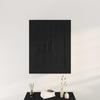 Wall Mounted Cabinet in Black Oak Effect 69.5 x 34 x 90 cm