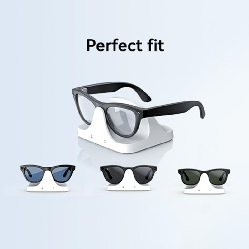 Portable Intelligent Charging Station With Magnetic Technology For Eyewear Technology Glasses ABS Case Home Office Use