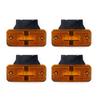 10/8/6/4pcs 12V 24V LED Side Marker Light Car External Lights Squarde Warning Tail Light Signal Lamp Auto Trailer Truck Lorry