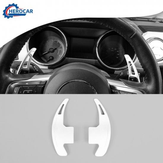 2xSteering Wheel Shift Paddle Shifter Cover For Ford Mustang 15+ Aluminum Alloy