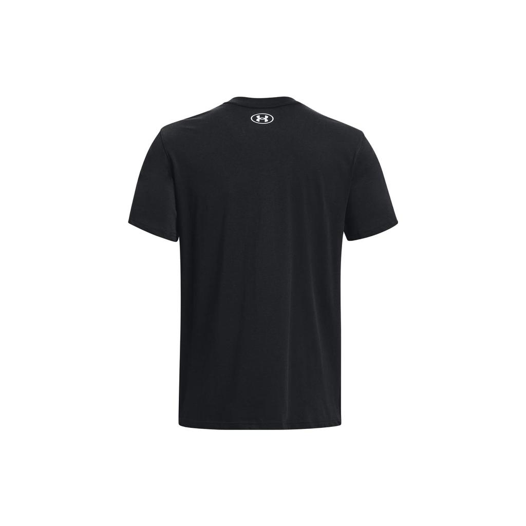 Under Armour Pánské tričko s krátkým rukávem Project Rock Retro s tygřím potiskem, černé 1379113-001