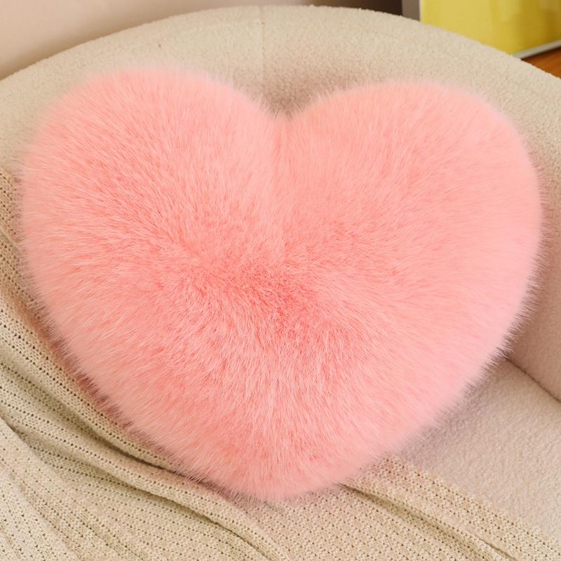 Love Heart Soft Throw Pillow Valentine'S Day Plush Cushion For Home Sofa Wedding Stuffed Plushies Pillow Romantic Gifts For Girl
