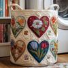Quilted Laundry Basket Storage Organizer Dirty Clothes Home Closet Organization