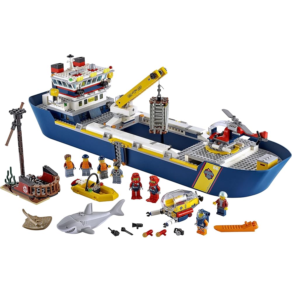 LEGO City Ocean Exploration Submarine 60266 with Diving Equipment and Mini Figures