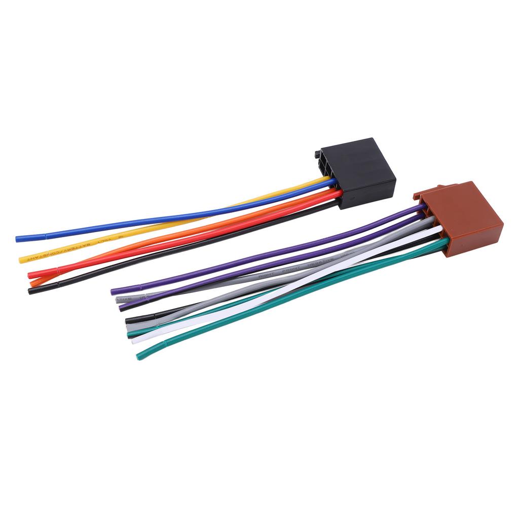 2Pcs Set ISO Harness Adaptor ABS Metal Car Stereo Adaptor Connector Replacement for C230 2000