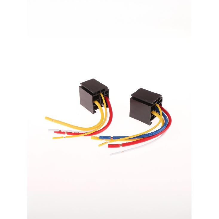 1Set 4/5 Pin Automotive Relay 12V DC 24V 40A Waterproof Relay For Motorcycle Headlight Air Conditioner With Socket Relays 5