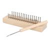 Wooden Knitting Loom with Loom Hook Wooden Knitting Loom Set for Scarf Sock Hat Shawl Tapestry DIY