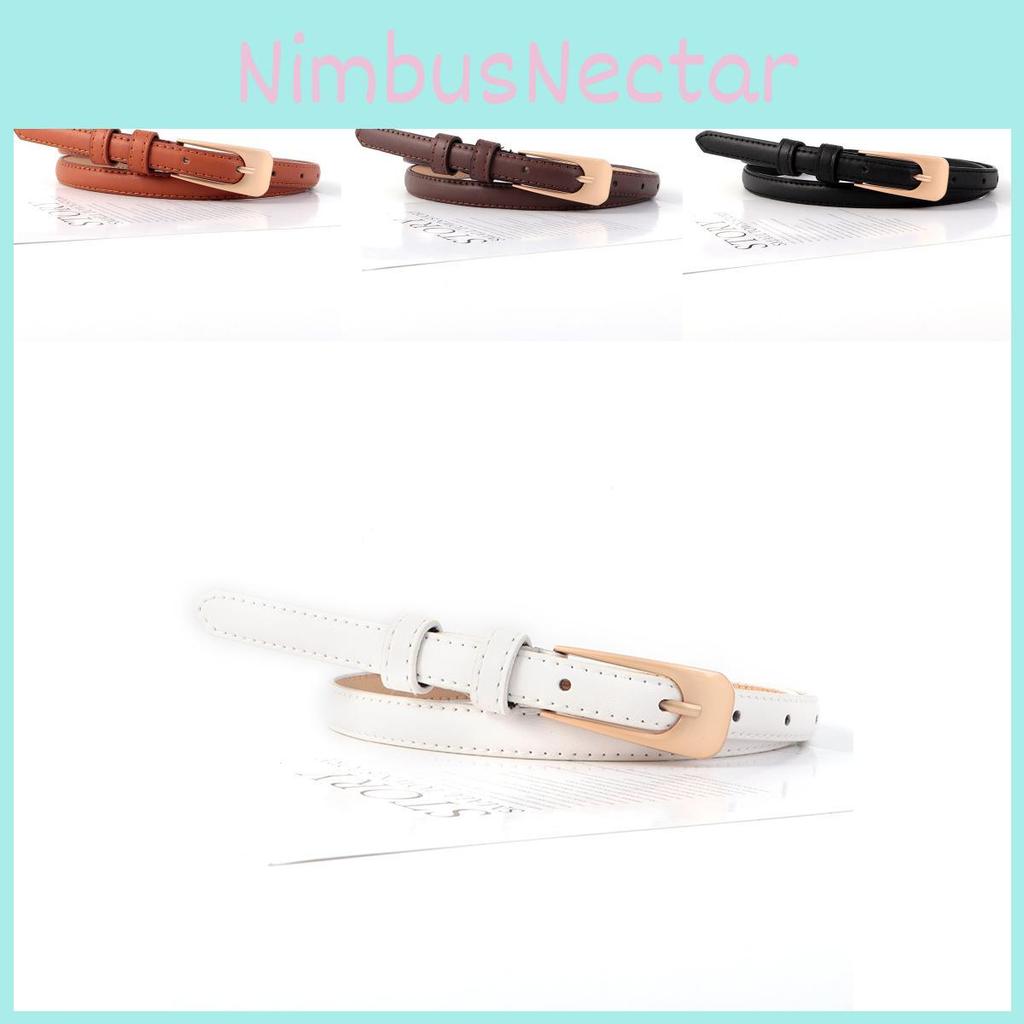 Elegant Retro Fashionable Women's Thin Waist Belt Crafted From Durable Pu Leather Available In Multiple Colors