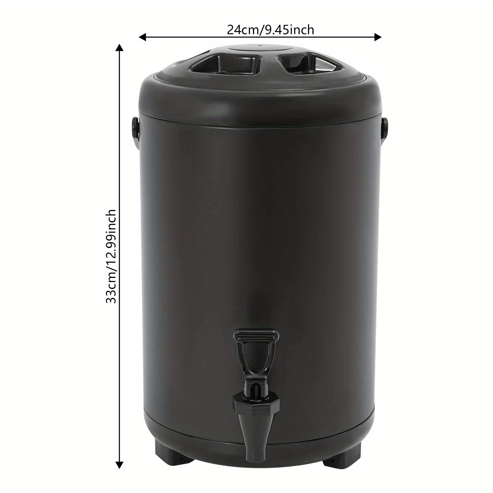 

NEW 10 Liter Black Stainless Steel Insulated Bucket Without Watch, for All Kinds of Parties, Outdoor Picnics, United States