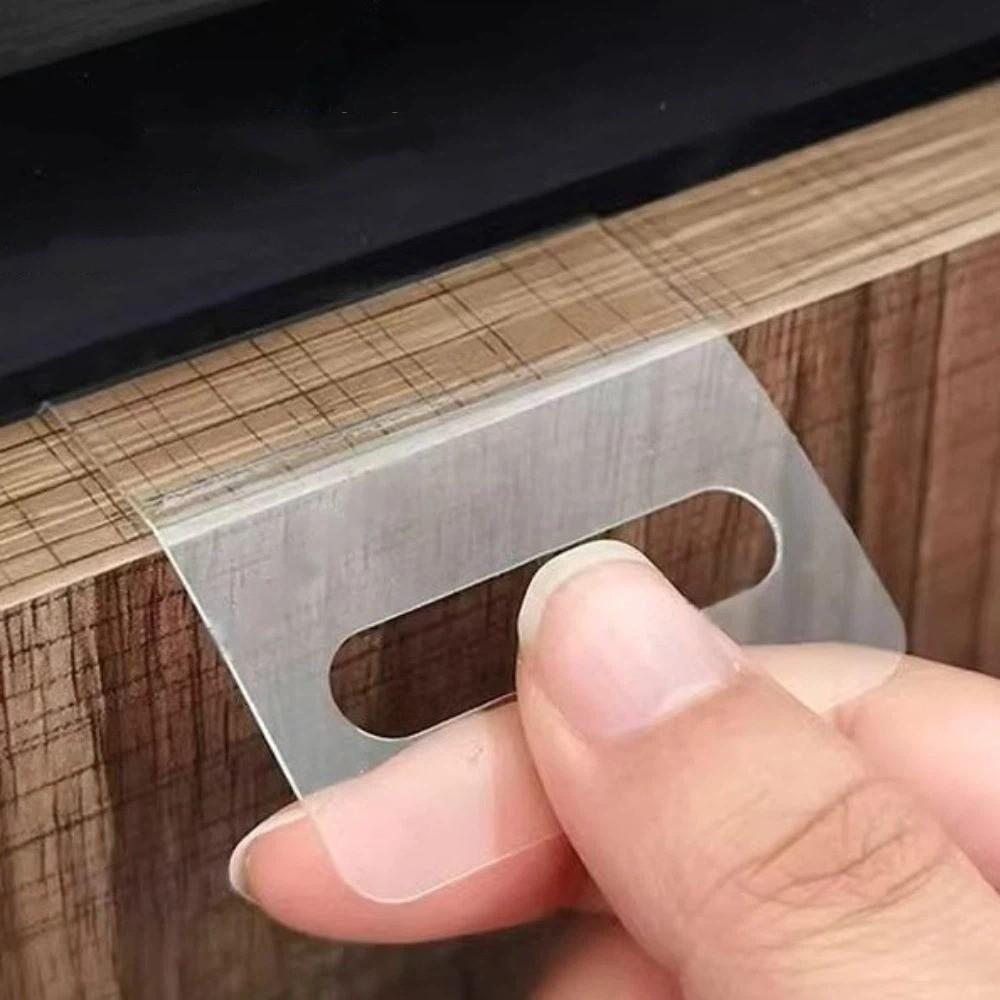 100PCS Self-Adhesive Plastic Hanging Tags PET Plastic Store Retail Hang Tabs Retail Display