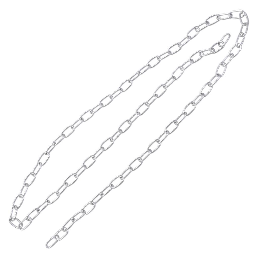 Practical 100cm Galvanized Steel Chain Silver Roll for Hanging Bird Feeders Overhead Lights Artworks and Flowerpots