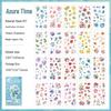 Nature Series Transparent Waterproof Floral Sticker Book for DIY Journals