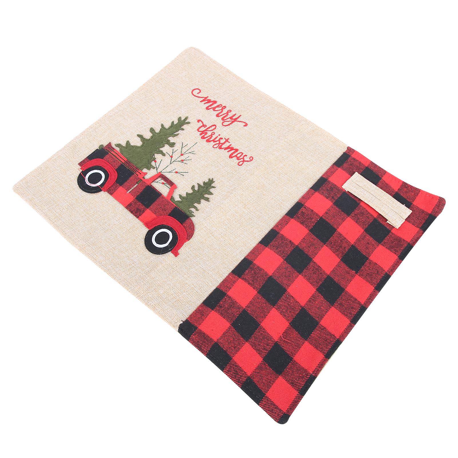 

Cartoon Placemat Linen Dining Table Mat Christmas Decorations for Home Kitchen Restaurant