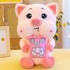 New Snacks Pig Throw Pillow Plush Toy Large Pig Doll for Girls Birthday Gift Doll
