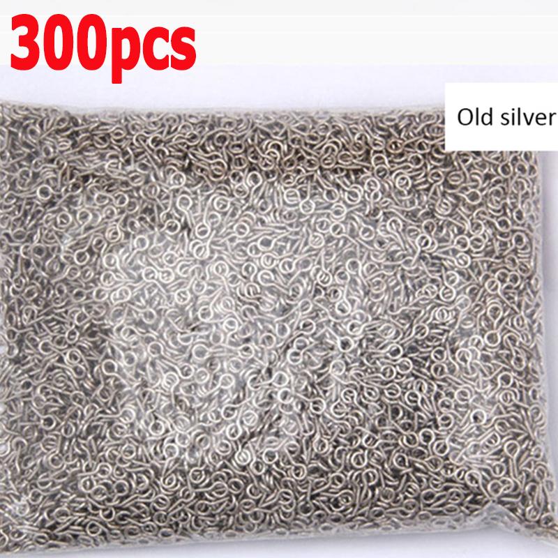 

300-600pcs Mini Screw Eye Pins Metal Eyepins Hooks Eyelets Screw Threaded Pendant Clasps Jewelry Findings for Making DIY 8/10mm 10mm
