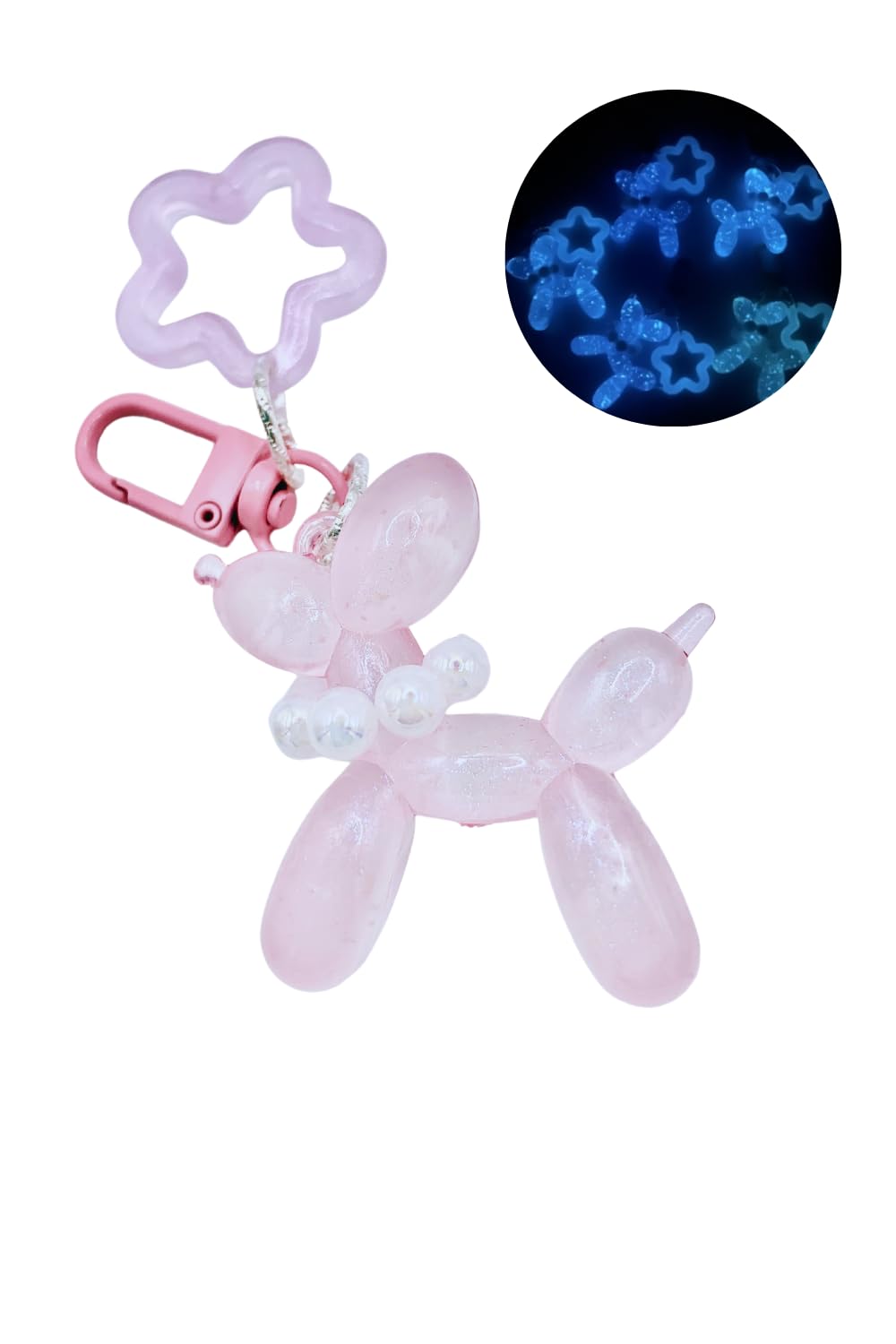 

Брелок Fortiuna Светящийся в темноте Уличный брелок Автомобильный аксессуар, Розовый Same розовый