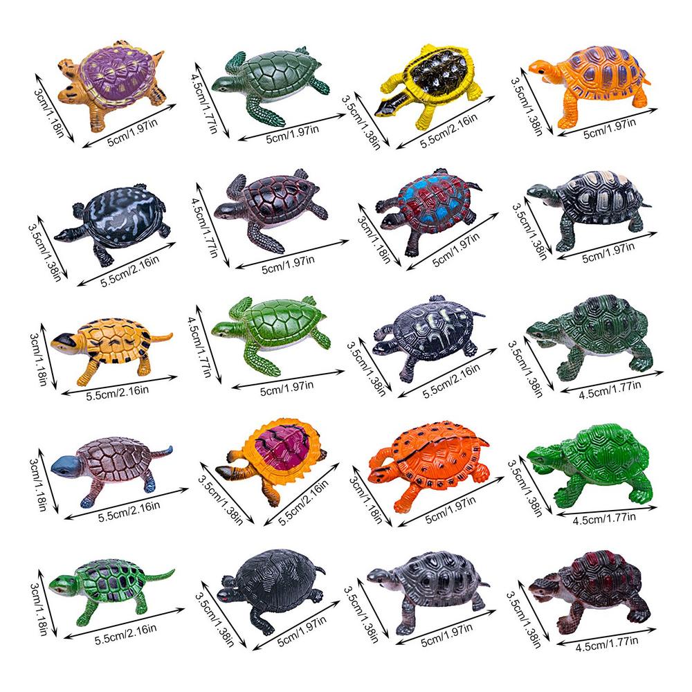 

Tortoise Figurine Tortoise Toys Miniature Figurines Turtle Figurines 20X Realistic Turtle Statue Home Decor Kids Party Favor