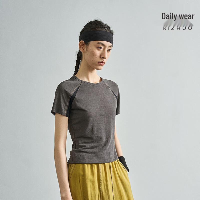 Rizhuo Women s Loose Knit Short Sleeve T-Shirt XL