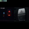 For BMW 5 Series F10 F07 Car Warning Lamp Button Cover Trim Chrome ABS Decals