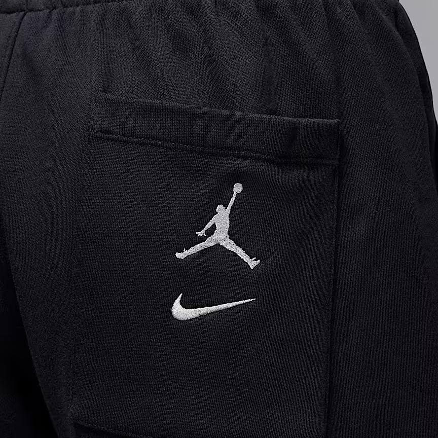 New Jordan MVP SS25 Casual Shorts Men's Black/Light Smoke Gray IB7273-010