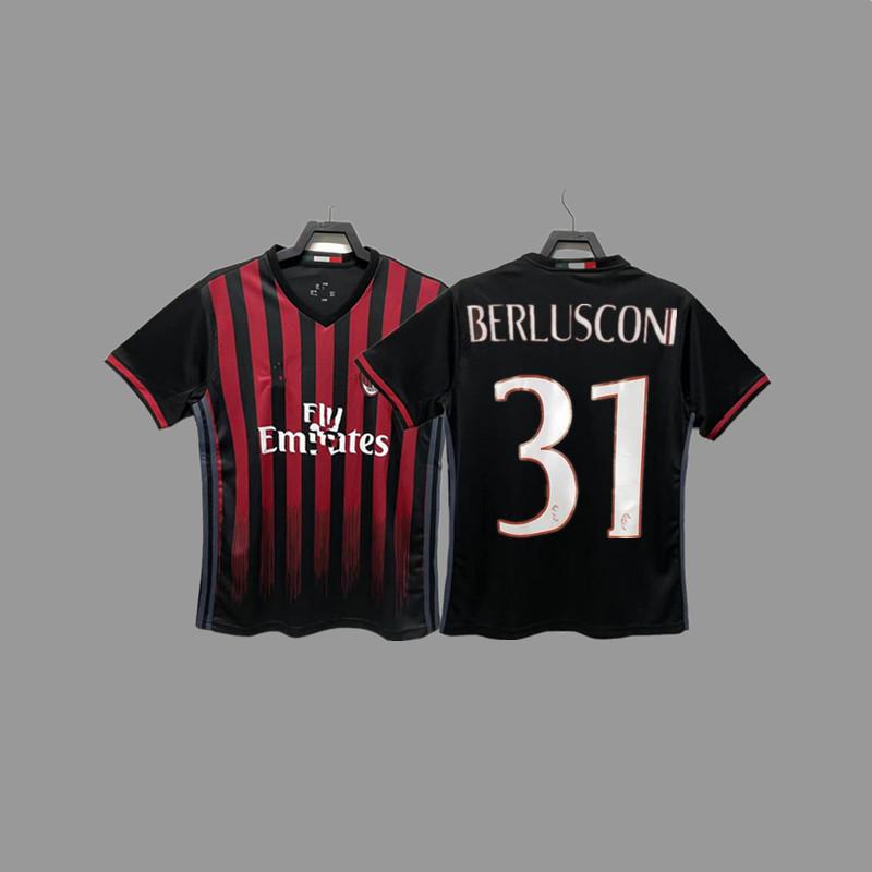 AC vintage jersey football jersey Maldini Tonali Ibka Piatek Shevchenko jersey