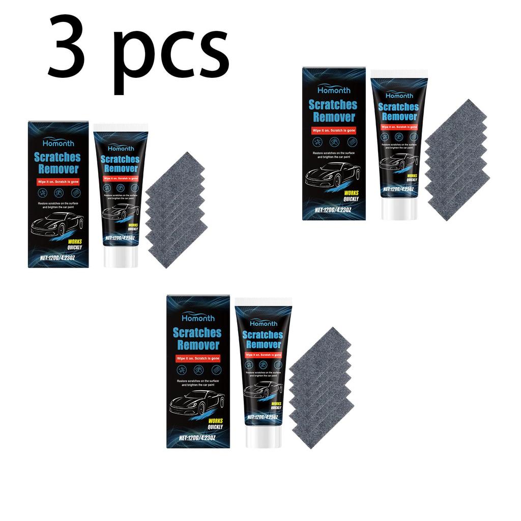 Homonth Car Scratch Repair Kit Gentle Cleaning, Scratch Removal, Anti-Stain, Paint Touch-Up and Scratch Repair Paste, Suitable for Cars 1 Set