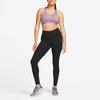 Nike Swoosh Logo Solid Color Sports Bra with Racerback Support Women Underwear Dusty-Purple DX6822-536