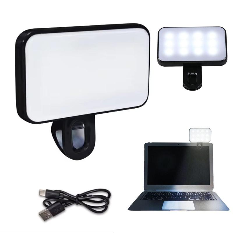Taschen-LED-Selfie-Licht Blitz Fülllicht 3 Modi Einstellbar Video Foto Ringlicht Fotografie Lampe Für IPhone IPad Handy Laptop
