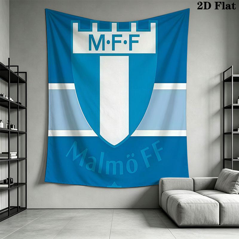 Malmö FF Wall Hanging Printed Fabric Blanket Decorative Tapestries for Bedroom Living Room Home Decor