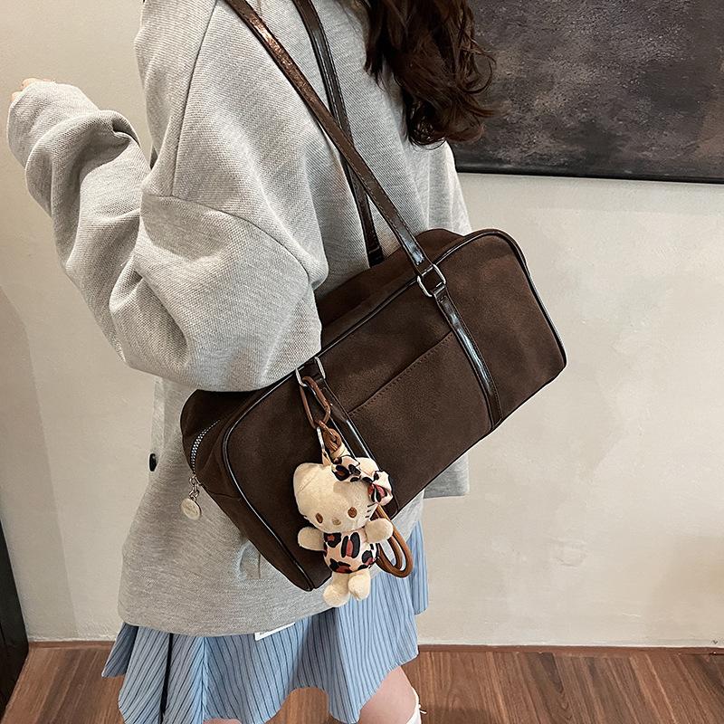 Fashion and Leisure Large-capacity Tote Bag Women's 2025 Winter New Simple Shoulder Bag Texture Foreign Underarm Bag